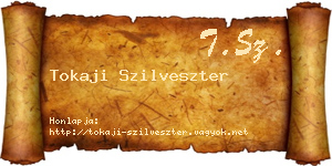Tokaji Szilveszter névjegykártya
